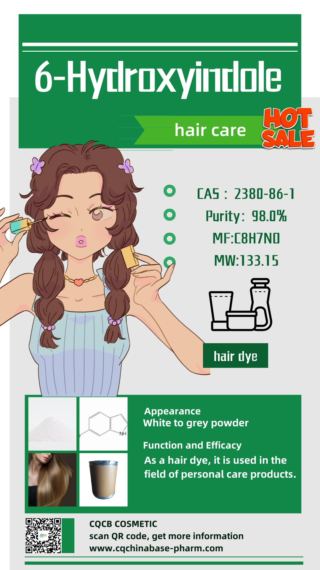 Cosmetics raw material poster